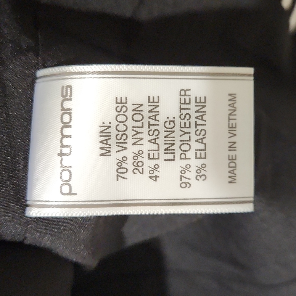 Portmans Black & White Striped Jacket size 12 - Picture 6 of 6